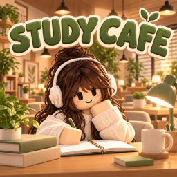 Cozy study cafe icon