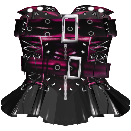 Gothic Scene Punk Corset Hot Pink