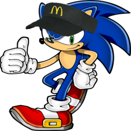 sonic works at mcdonalds Roblox decal