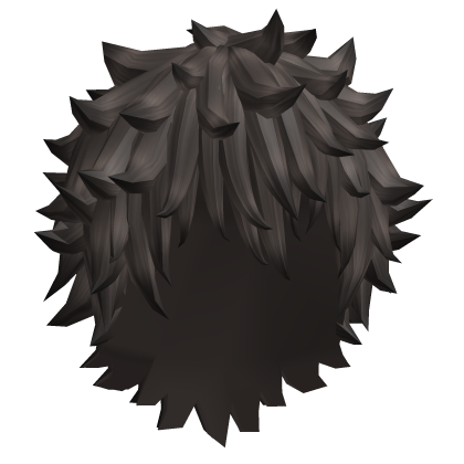 brown fluffy emo hair