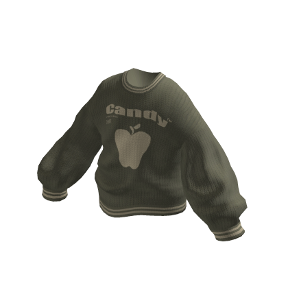 Y2K Oversized Knitted Candy Sweater Green