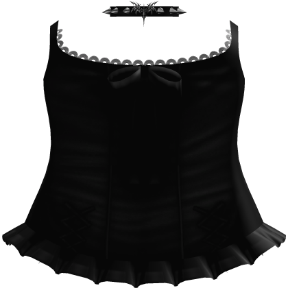 Cute black dress with a spiked necklace