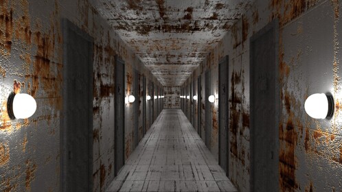 The Fallen Elevator (read desk)