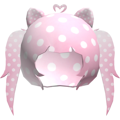 ♡ polka wii mii low poly pigtails w/ cat ears thumbnail