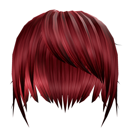 red messy emo scene tuft hair