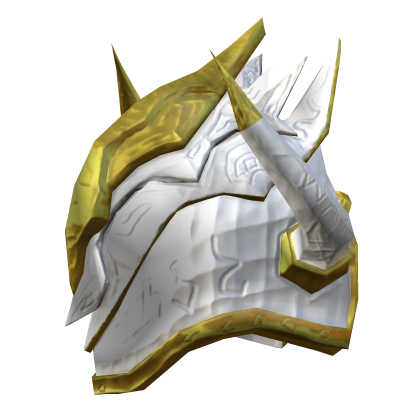 Ancestral Shoulder Armour - Left - White/Gold