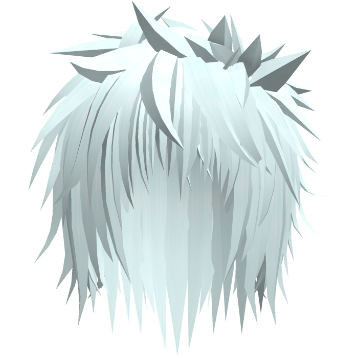 light blue emo spiky messy vampire punk anime hair