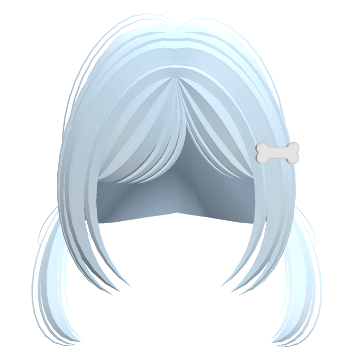 ♡ ꒰ Cute Kawaii Tween Pigtails in Light Blue