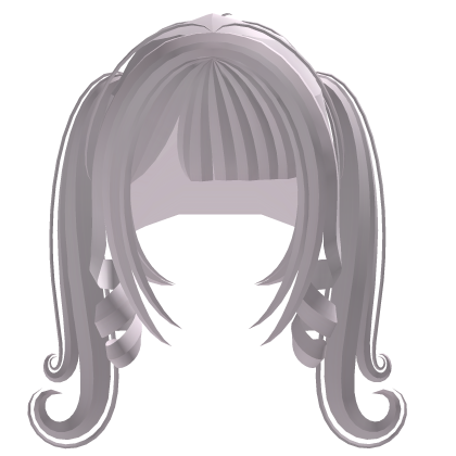 Cute Kawaii Curly Long Pigtails in Light Pink Roblox item