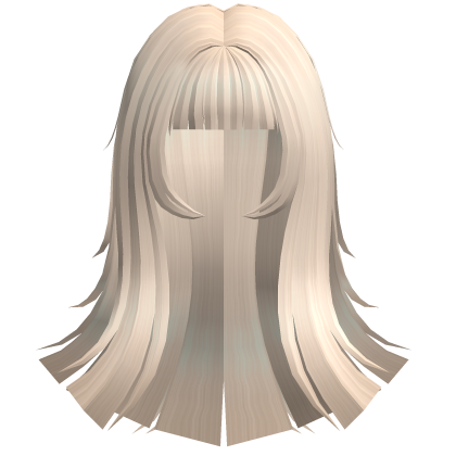 ꒰𖹭꒱ Blonde long kawaii blunt Tsundere hair .ᐟ 