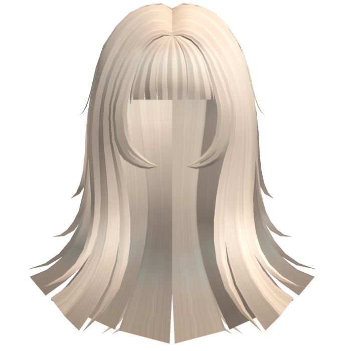 ꒰𖹭꒱ Blonde long kawaii blunt Tsundere hair .ᐟ 