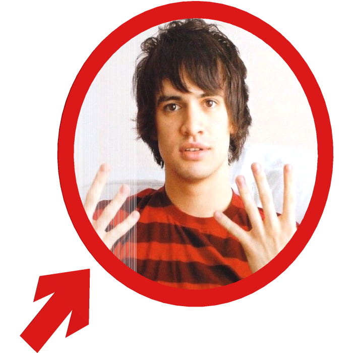 (Animated) Brendon Urie - Panic! ATD Pointing 