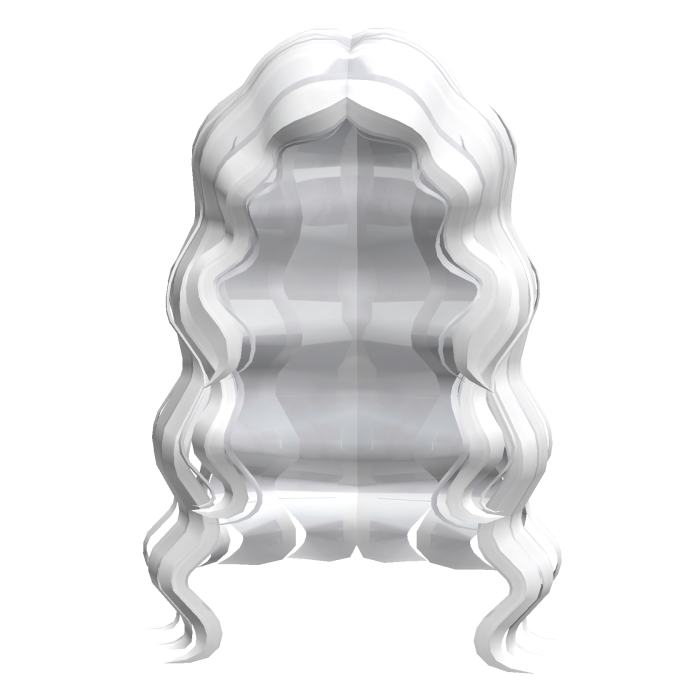 Soft White Wavy Layered Hair