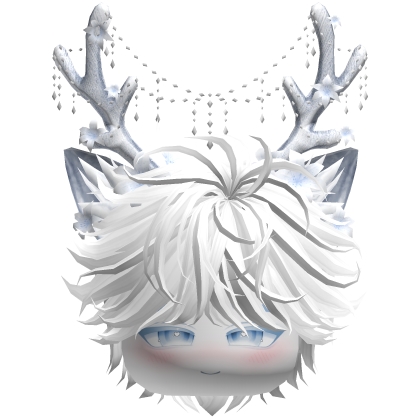 Christmas Messy Hair w/ Antlers