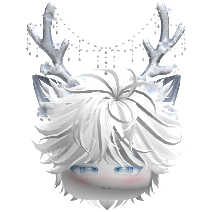 Christmas Messy Hair w/ Antlers