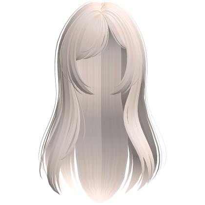 long layered blonde hair with side bangs Roblox item