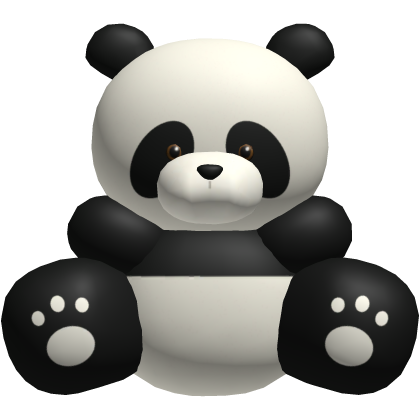 Black Panda Bear Plushie