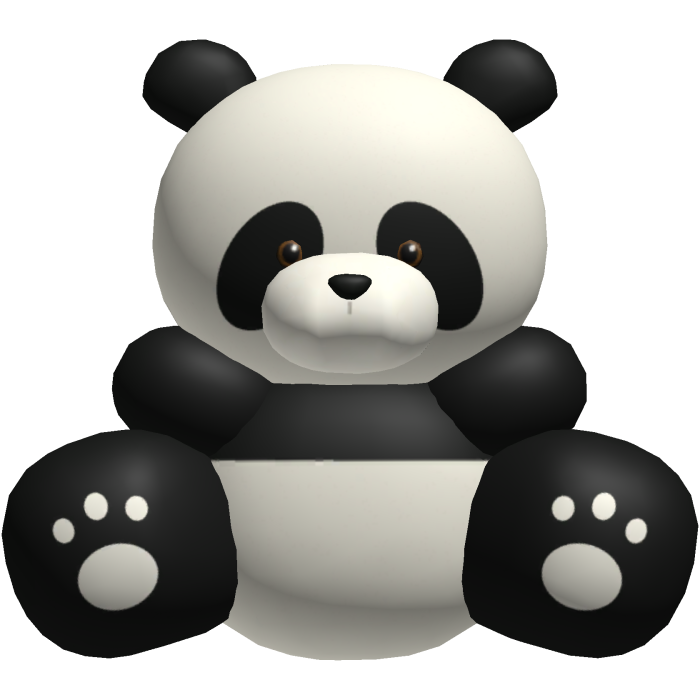 Black Panda Bear Plushie