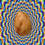 A potato stand