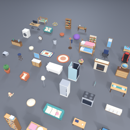 Low Poly Furniture Pack Home Bedroom Office x60 preview 5