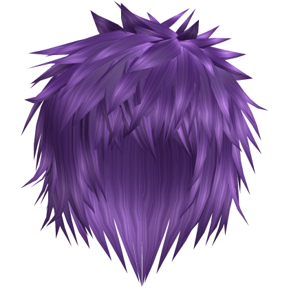 Purple Gothic Emo Messy Hair 