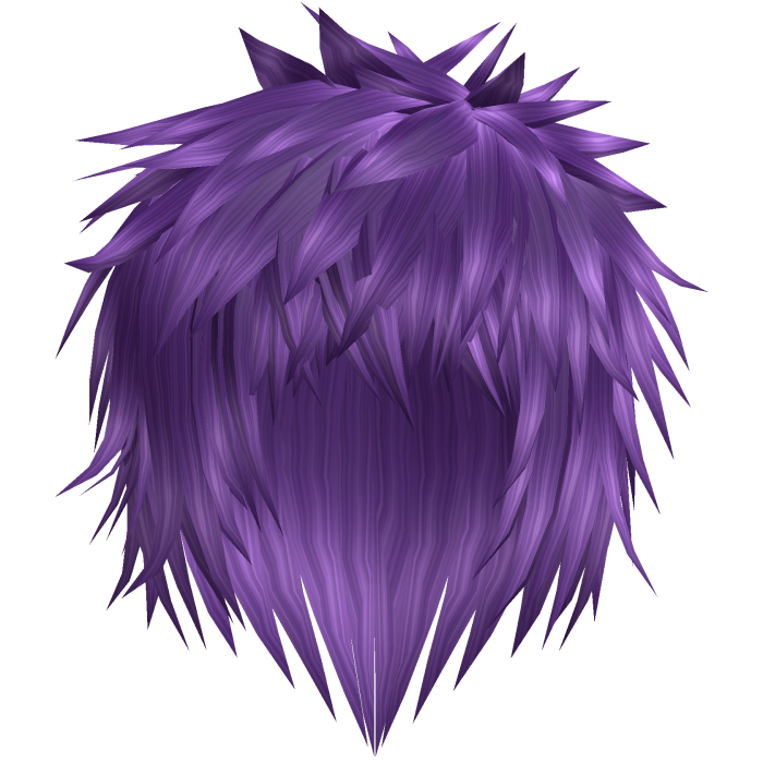 Purple Gothic Emo Messy Hair 