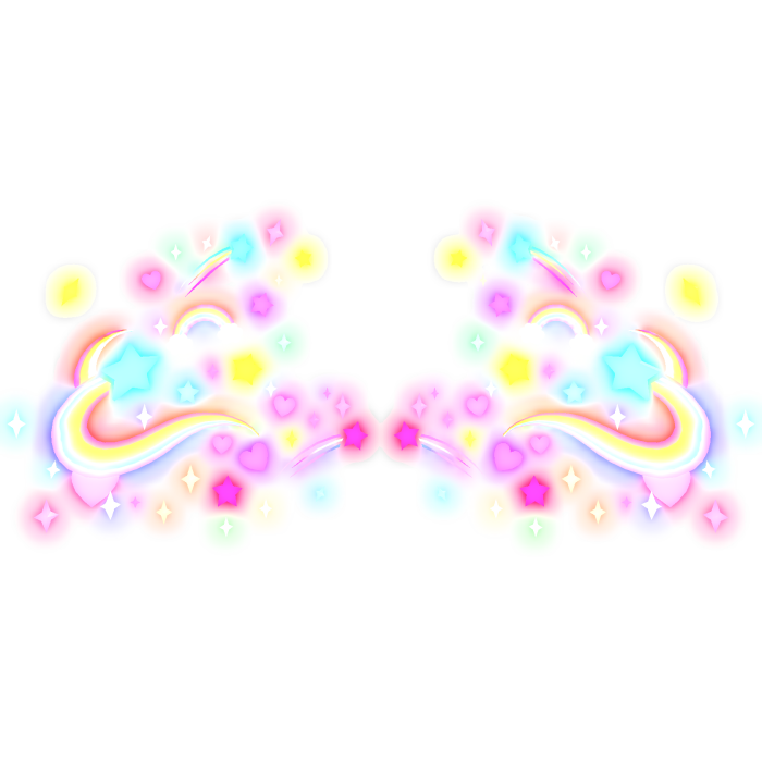 [EMISSIVE] Neon Rainbow Starry Aura