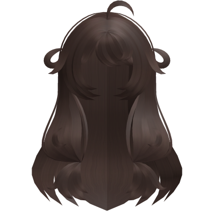 brown adorable poofy long moe hair