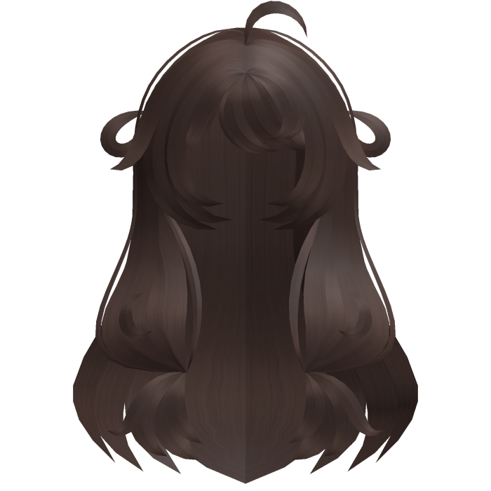 brown adorable poofy long moe hair