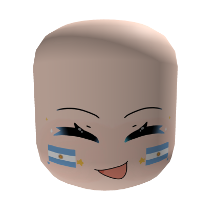 Sweet Argentinian Fan Face | 50 uses soon Roblox item