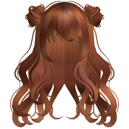 Cute Curly Space Buns (Ginger) Roblox item