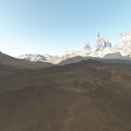 Deserty Mountains Sky