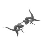 Holy White Vampire Skull Bow
