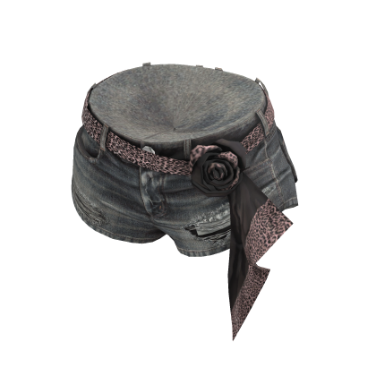 💗Y2K SCARF LAYERED SHORTS_ASH thumbnail