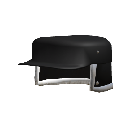 Fuzzy Black Snow Cap