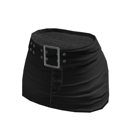 ☆ full black denim miniskirt thumbnail