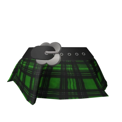 Green plaid skirt roblox sales