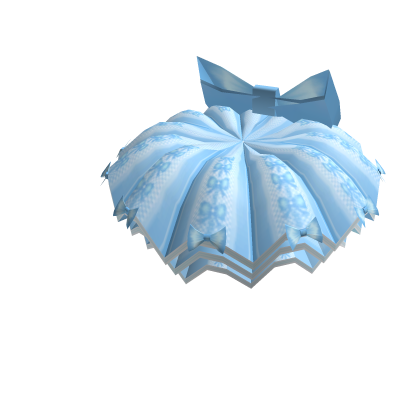 Blue Bow Tutu Skirt