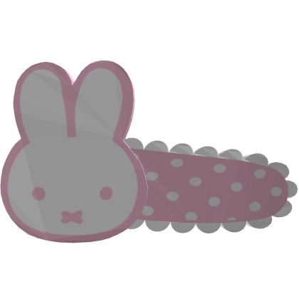 Miffy Hairclip Pink Polkadot 