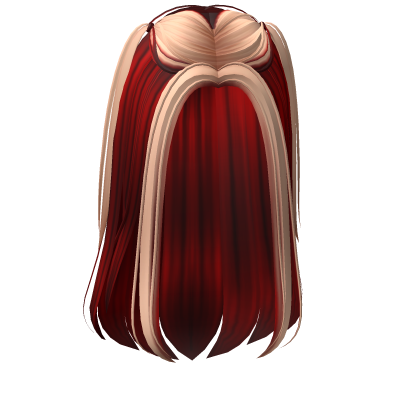 Dainty Silky Hair w/ Ponytails (Red to Blonde) Roblox item