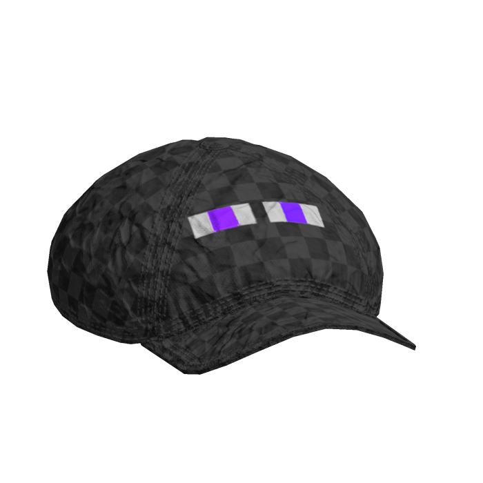 Pixel Purple Eyes Cap