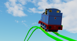 Niebieski pociąg Coaster