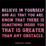 i believe in my self
