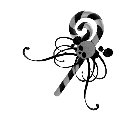 scary sweet skull candycane