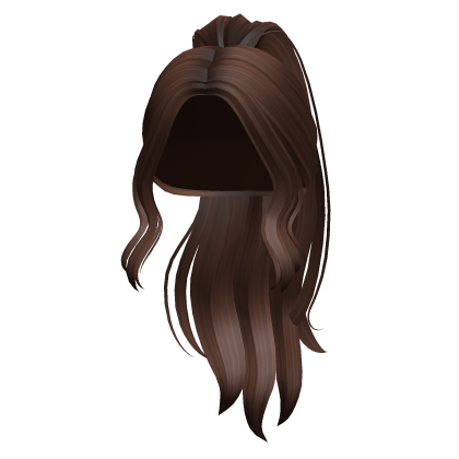 Long Wavy High Ponytail Hair (Brown) Roblox item