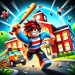 A game where you destroy school equipment