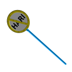 No Hari Sponge Sign