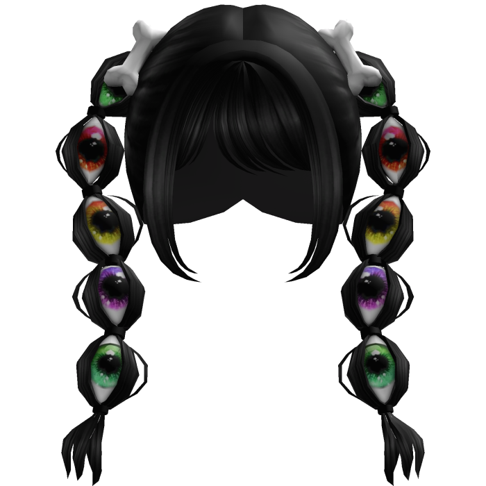 Halloween Spooky Creepy Pigtails (Black) 🎃