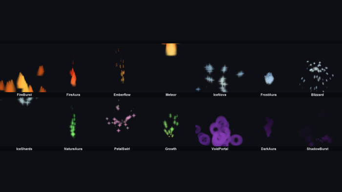 Magic and Elemental VFX Pack 28 Effects preview 3