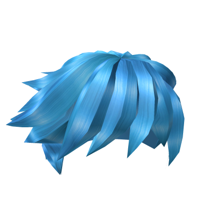 Blue  Spiky Hair V2 Roblox item